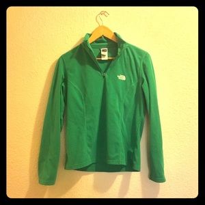 North Face, TKA 100 green fleece, M women